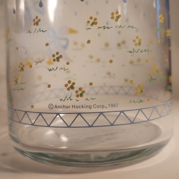 Glass canister- vintage Anchor Hocking duck pattern - Picture 2 of 8